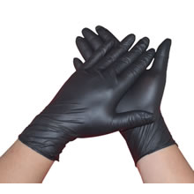 CAJA DE 100 GUANTES NITRILO NEGRO